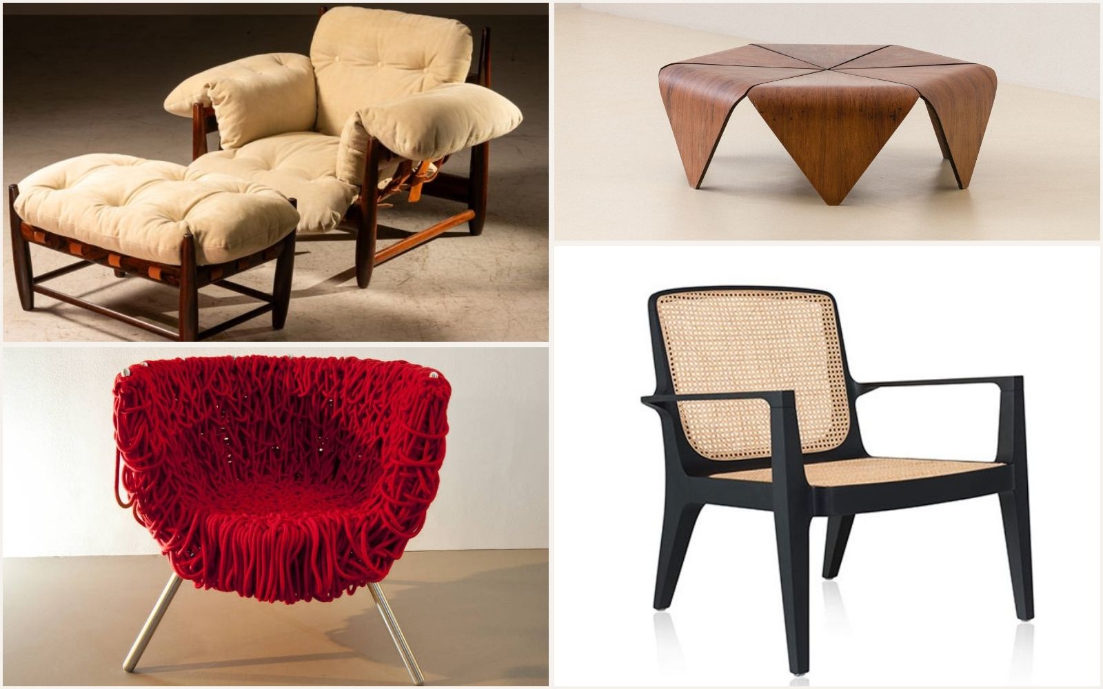 Authored Brazilian furniture piece in solid native wood, photographed in an editorial interior setting.